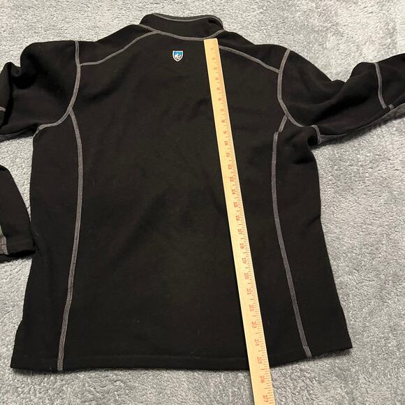 Kuhl Sweater Mens Medium Black Quarter Zip ** - Picture 6 of 7